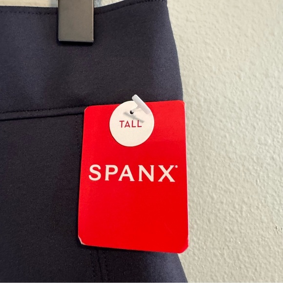 Spanx PBP Navy Slim Straight Pants M Tall High Waist NWT - Picture 6 of 8